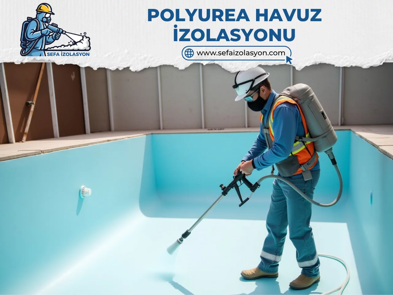 Polyurea Sprey Köpük Havuz İzolasyonu