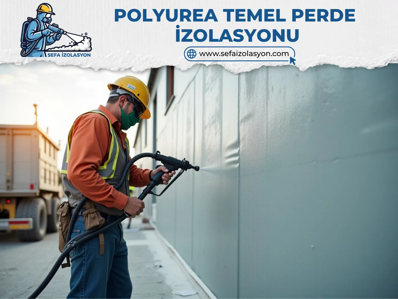 Polyurea Sprey Köpük Temel Perde İzolasyonu
