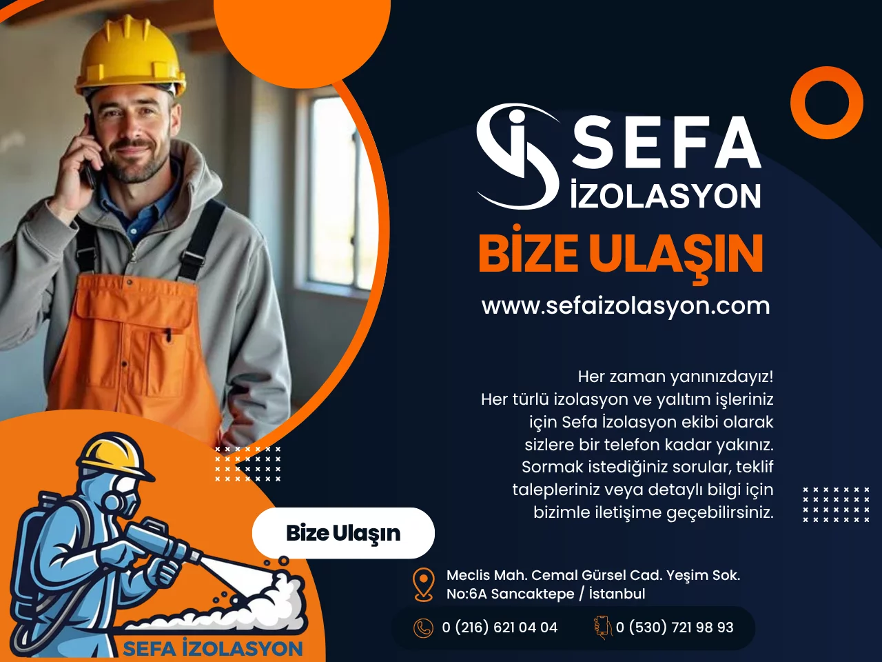 Sefa İzolasyon, Poliüretan & Polyurea Sprey İzolasyon