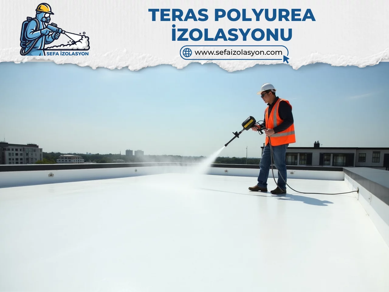 Polyurea Sprey Köpük Teras İzolasyonu